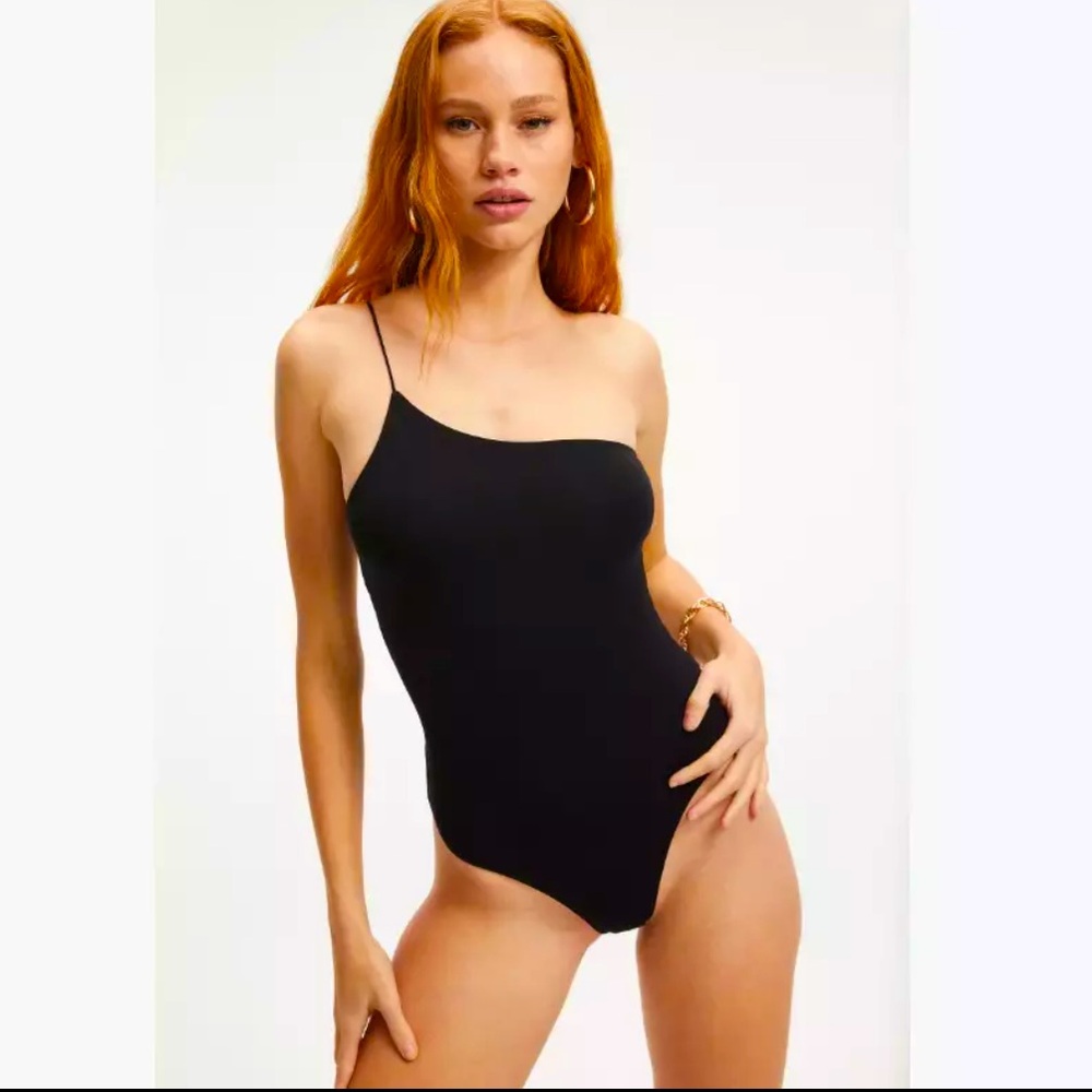 Good American 90's Good Touch One Shoulder NWT Sz 1 ✨🖤✨